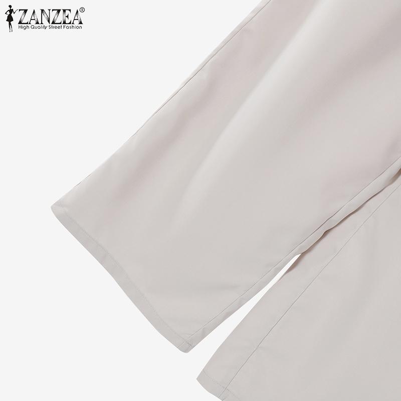 ZANZEA Moteriški palaidinių ir kelnių kasdieniai dviejų dalių rinkiniai