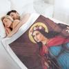 Saint Philomena Throw Blanket Quilt Large Halloween Decorative Sofas Blankets