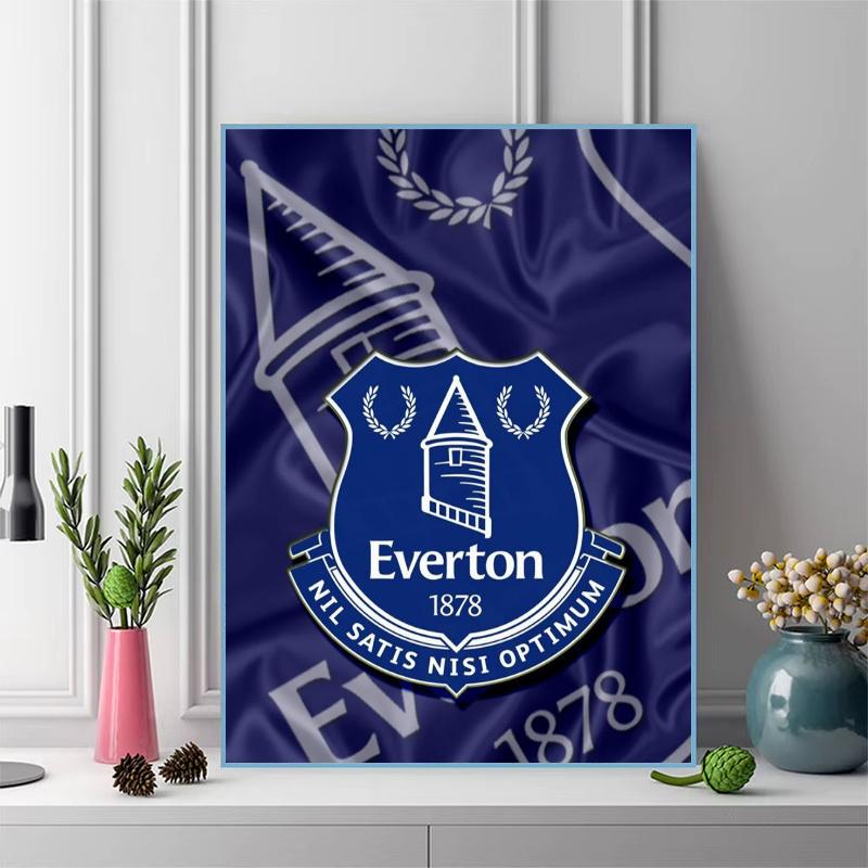 Everton Fc 100% Round Full Drill 5D DIY Diamond Painting Embroidery Cross Stitch Rhinestone Décor