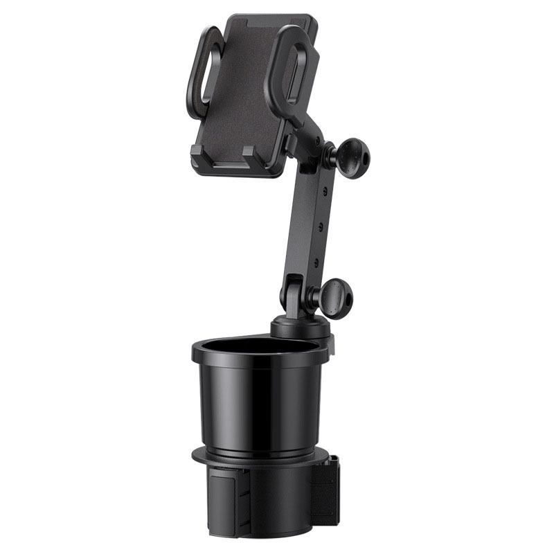 Car Cup & Phone Holder: Multifunctional Water Cup, Drink, and Storage Rack.