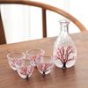 Japanese Style Sakura Wine Glasses Wine Decanter Handmade Cocktails Sake Glasses Retro Small Teacups Transparent Water Cup 50ml