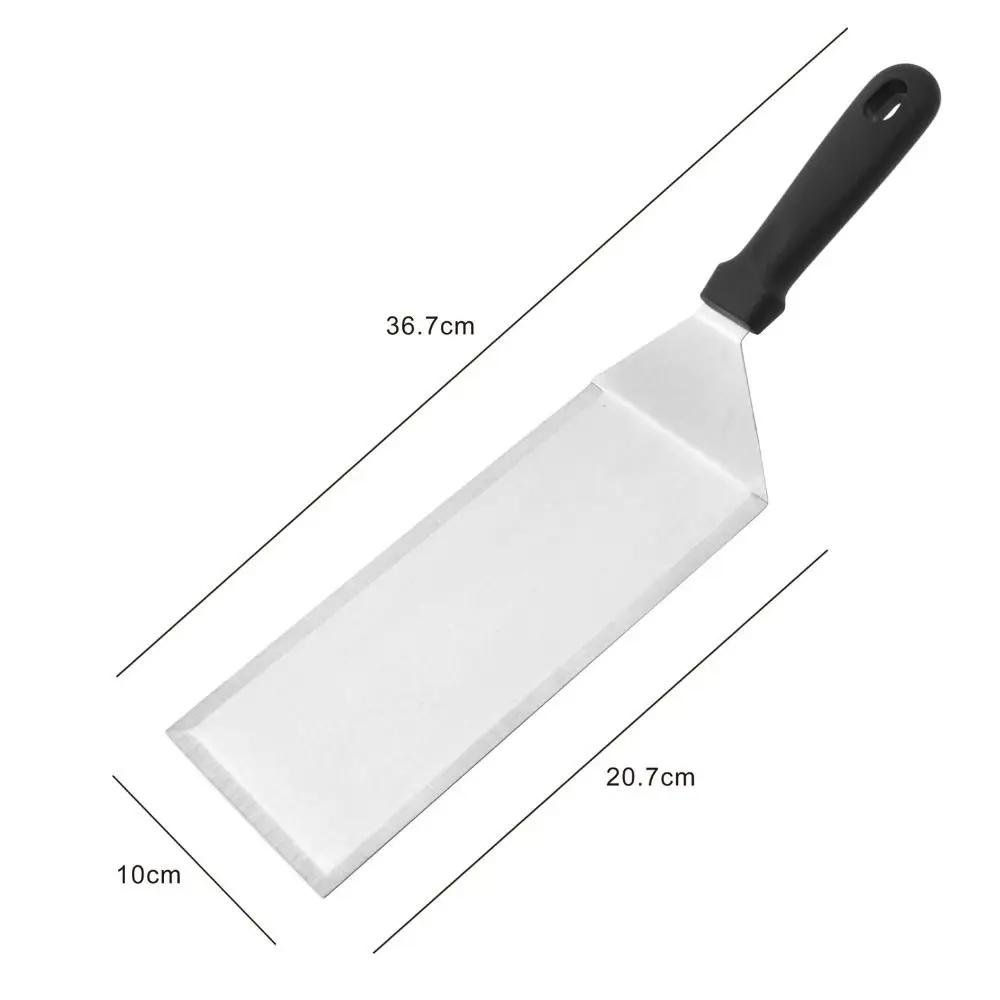 Mit Klinge Grillspatel Quadratisch/rechteckig Kopf Pfannenwender Pfannkuchenschaber Hitzebeständiger Griff Steakspatel Burger