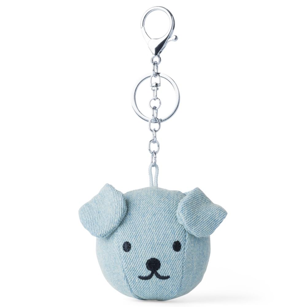 

Bon Ton Toys Snuffy Denim Bag Charm Keychain Light Wash Gift