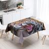 Tiger Lion Jungle Animal Tablecloth Outdoor Camping  Party Restaurant Table Decoration Waterproof Kitchen Home Decor