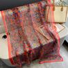New Model Women Pashmina Scarves Popular Sunscreen Shawls For Gift Summer Couple Style Silk Hijab Fashion Design 180X130CM Scarf