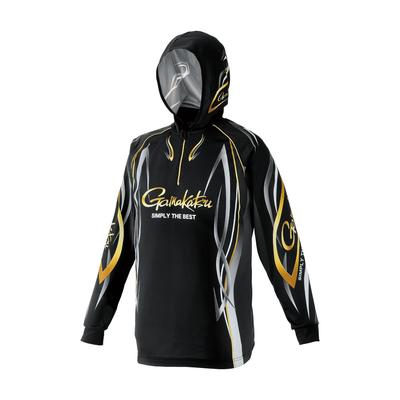 Hanorac cu fermoar și imprimeu Gamakatsu 2WAY GM3736 Negru 3L