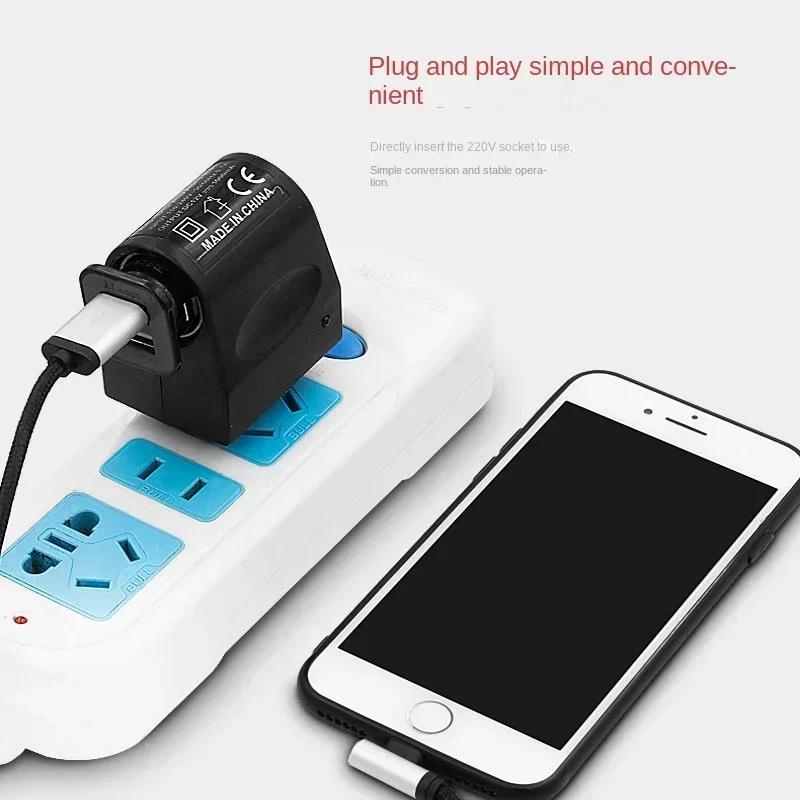 Adaptor Brichetă Auto AC 220V la DC 12V Converter Stecher EU US Priză de Perete Adaptor Stecher Convertor Auto Accesoriu Auto