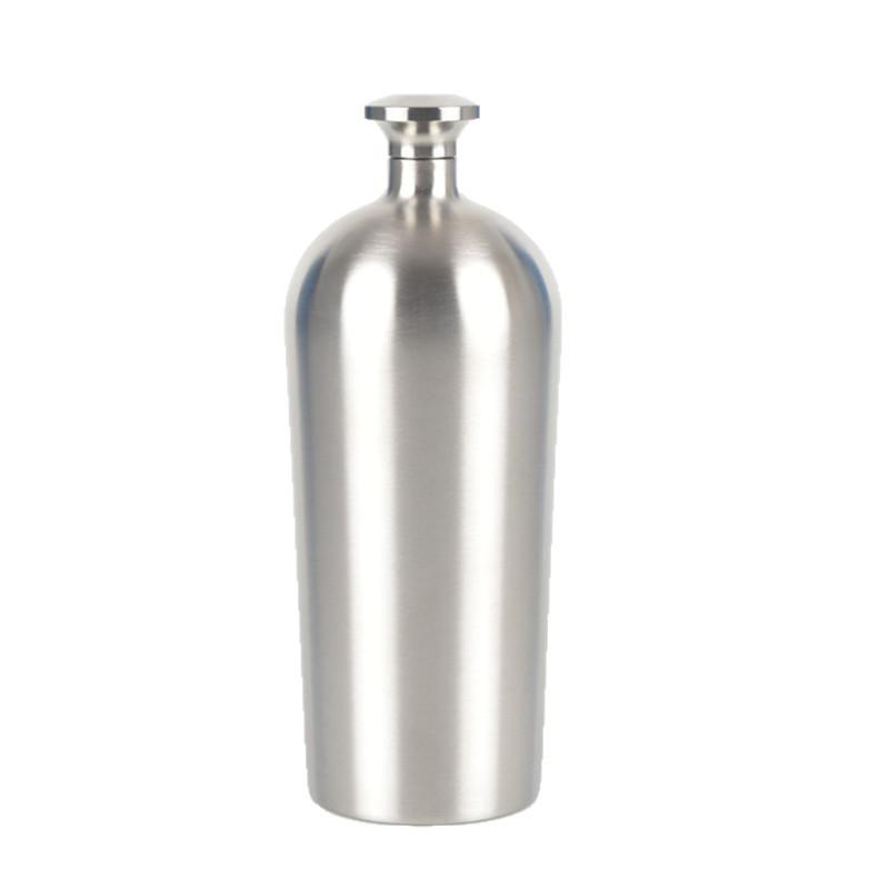 Irregular Shape Stainless Steel Flask, 500ML Thickened Baijiu Water Bottle, Portable Barware