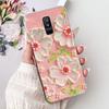 For Samsung Galaxy A6 Plus 2018 Phone Case On Samsung A6+ (2018) A6 A600F A605G Elegant Floral Cat Soft Silicone Clear TPU Cases