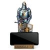 HDMbigmi Kingsguard Ornament Ritterstatue Schreibtisch Tischplatte Zubehör Stifthalter Stiftehalter Briefbeschwerer für Büro und Zuhause (blau)