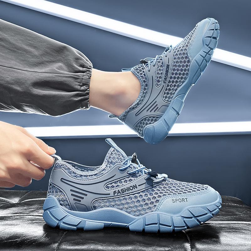 

Сетчатые туфли мужские летние дышащие сетчатые тонкие мужские туфли одинарные сетчатые походные туфли сетчатые летние повседневные спортивные туфли 44