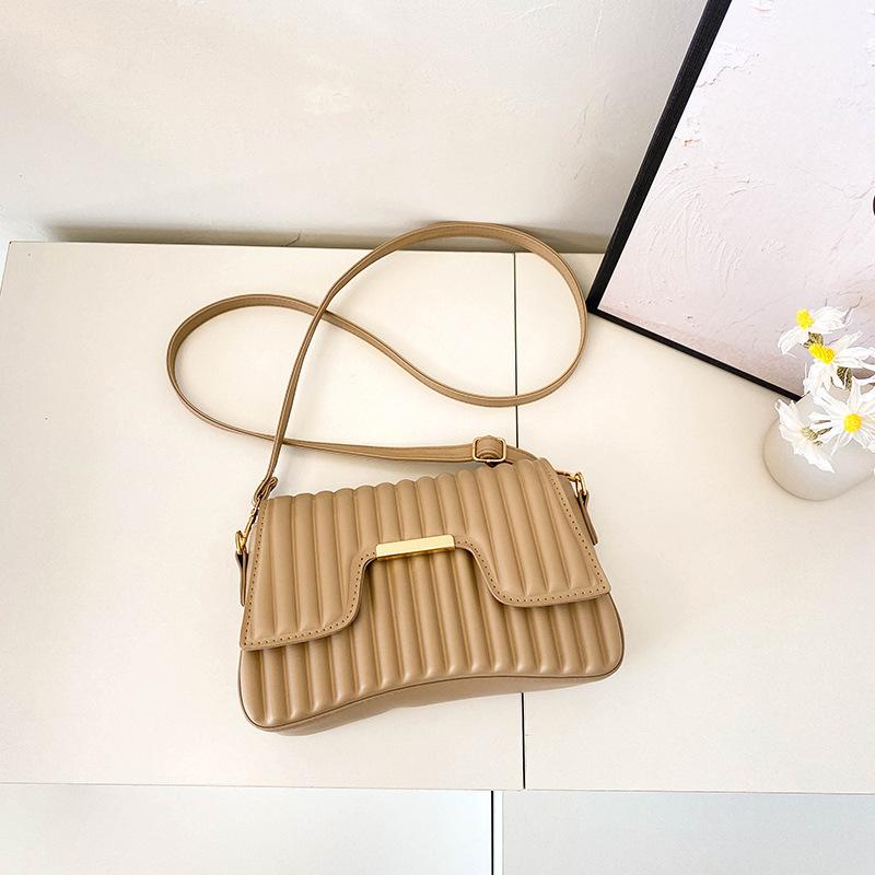 

Маленька квадратна сумка з фактурним відступом, жіноча сумка, літо 2024, нова популярна модна повсякденна сумка через плече, модна повсякденна сумка, сумка-месенджер, солодкого кольору хакі