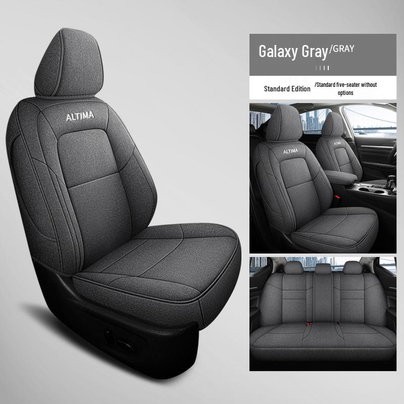 Teana Car Seat Cushion: Universal Full-Coverage Linen for All Seasons