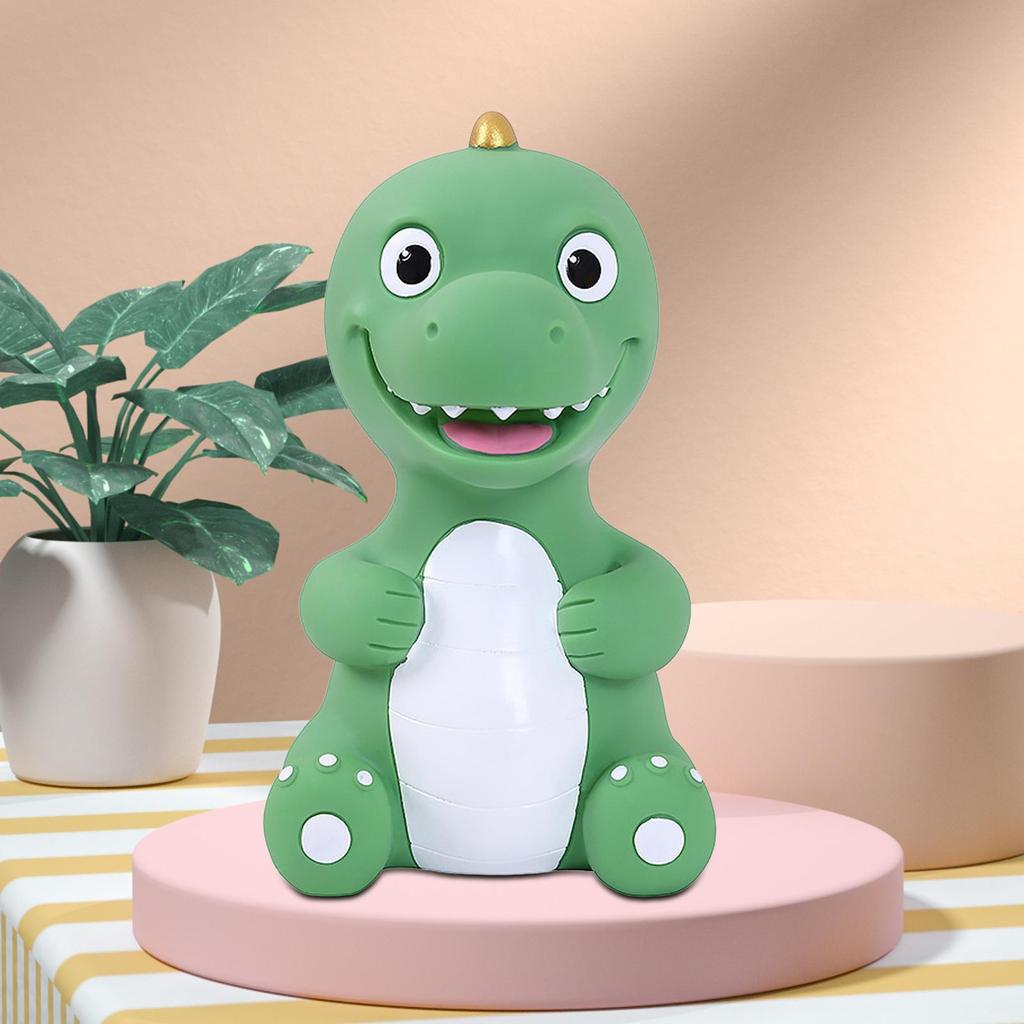 Dinosaur Piggy Bank Tabletop Decoration Cute Money Saving Jar Collection, Animal Statue, Saving Pot for Girls Boys Gift