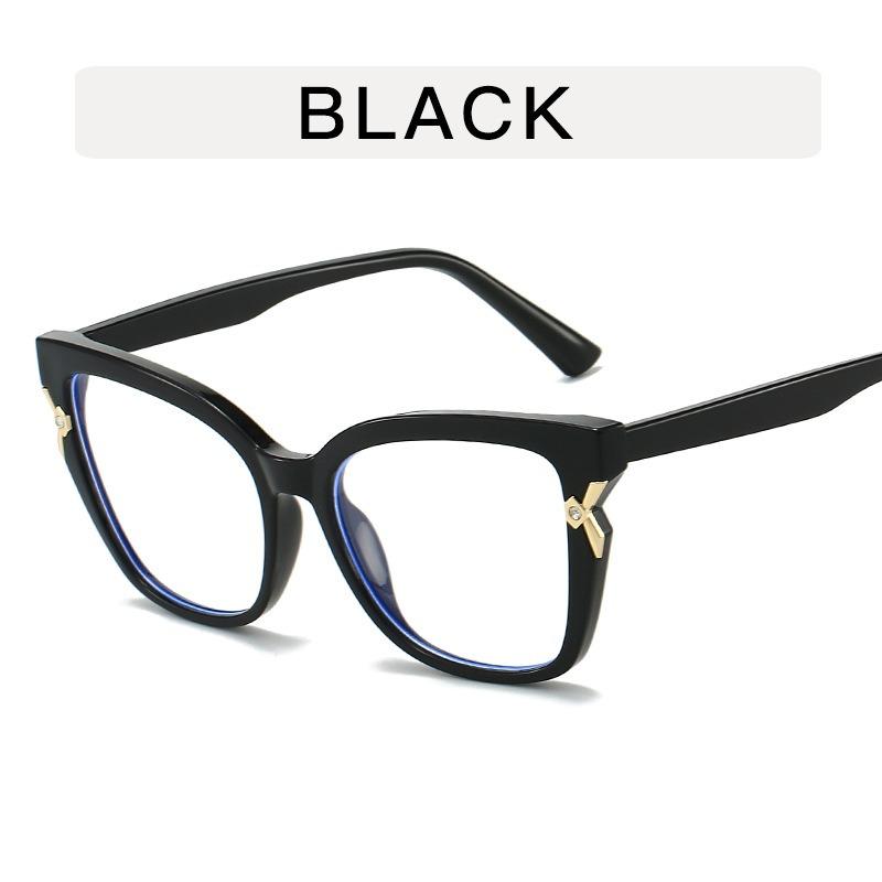 

Transparent Computer Glasses Frame Women Cat-eye Frame Anti Blue Light Eyewear Blue Light Blocking Glasses Optical Spectacle Eye чорний
