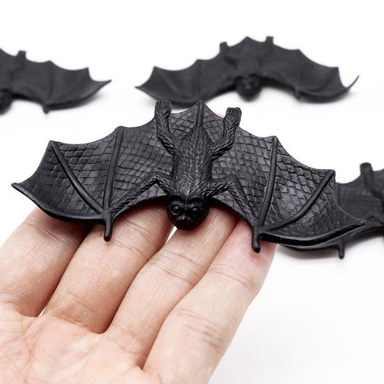 20Pcs Simulation Bat Funny Scary Realistic Anti-fade Wear-resistant Tricky Props Mini Halloween Luminous Bat Ornament Party Supplies