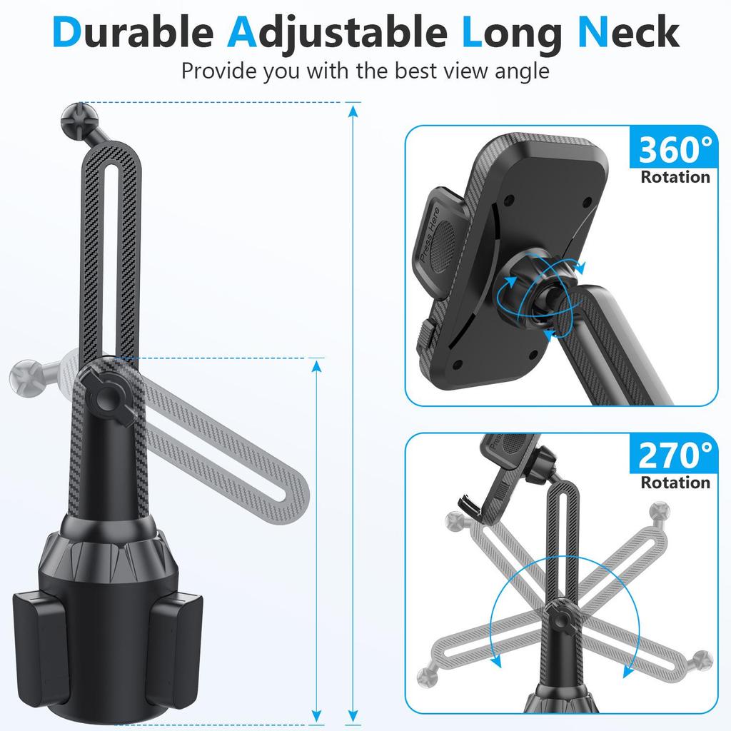 Foldable Car Cup Phone Holder