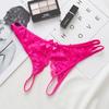 Sexy Women's Panties Lace Transparent Seamless Open Crotch Gear Sexy Hot Hollow Thong Low Waist Erotic Underwear
