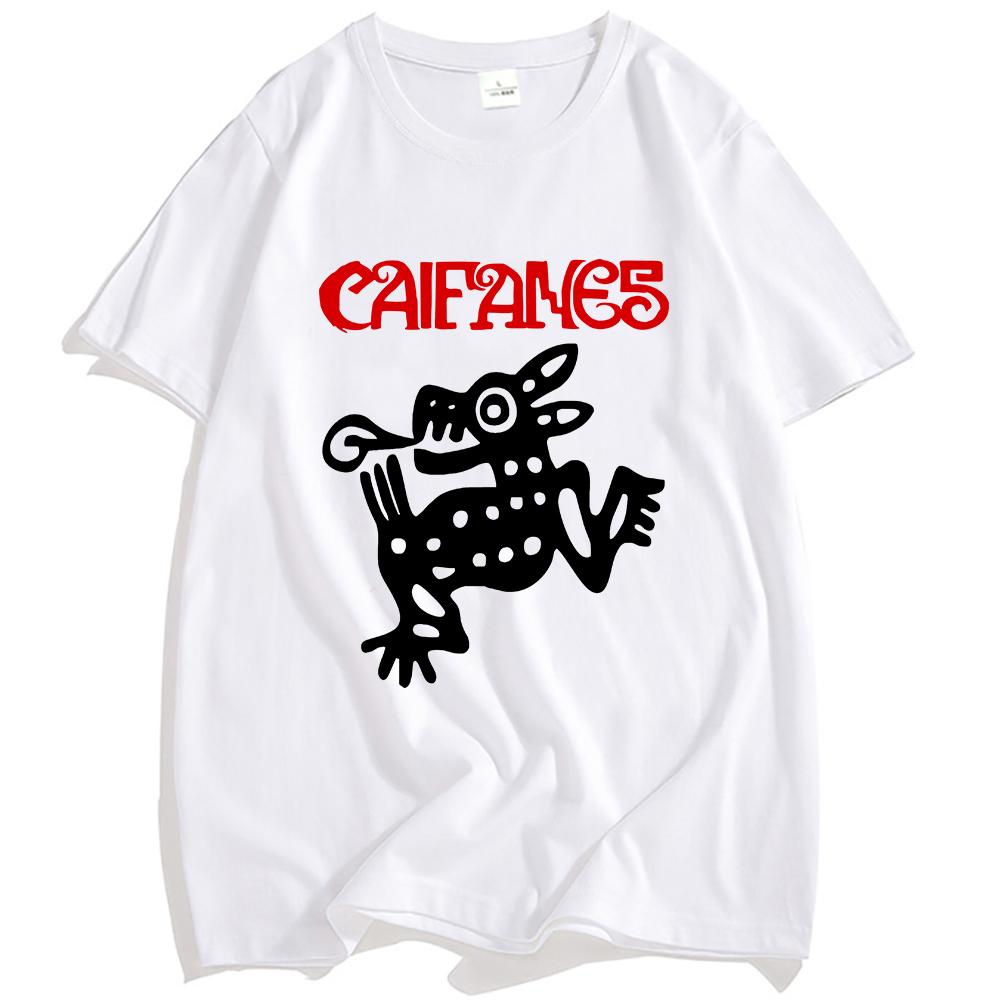 

CAIFANES Rock Band Fashion Tshirts Casual Short Sleeve Unisex Streetwear Grunge Graphic Printing T-shirt Men Women Clothes Tees XXL