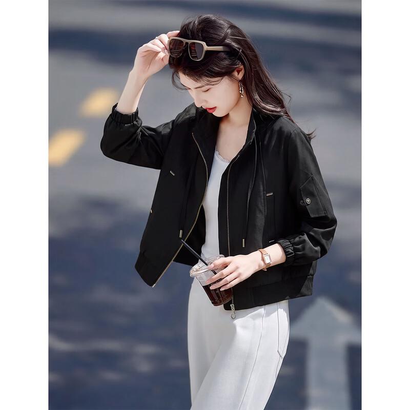 Women's Casual Stand-Up Collar Zipper Jacket