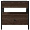 Infinity LED Coffee Table Brown Oak Effect 50x50x51 cm