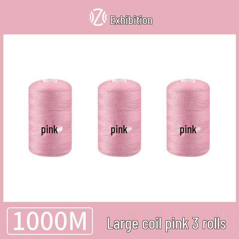 Polyester Sewing Thread - 1000 Yards for Garments & Crafts, Assorted Colors, Small Spool