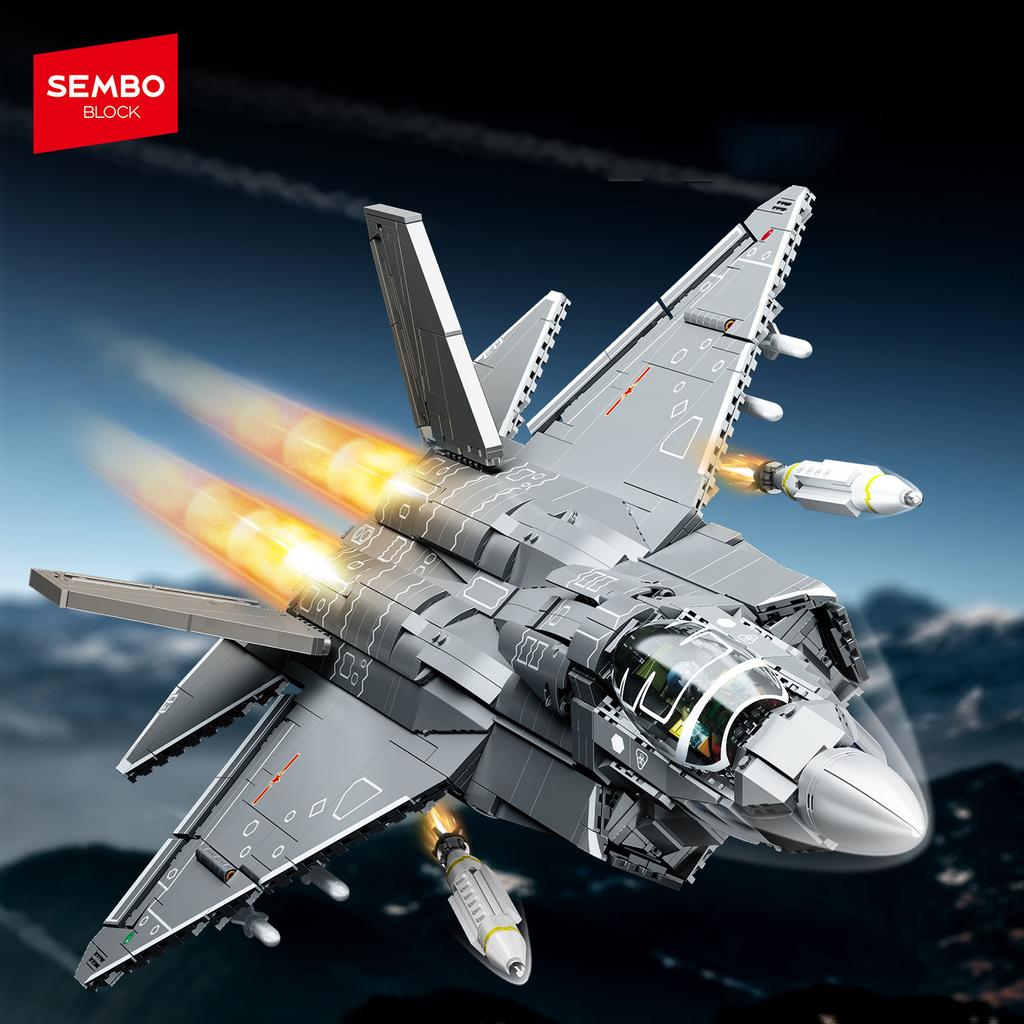 Non-Toxic Sembo Block Military Aircrafts Weapons Assemblage Building Blocks Moc Fighter Model Bricks Kit Toys Kids For Children Holiday Gifts