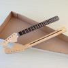 Linkshändiger 6-Saiten ST E-Gitarrenhals: Großer Kopf, 22 Bünde, Ahorn & Palisander, Mattes Finish, DIY-Modifikation
