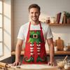 4PCS Stain-resistant Christmas Elf Aprons Waterproof Christmas-Themed Apron  Holiday