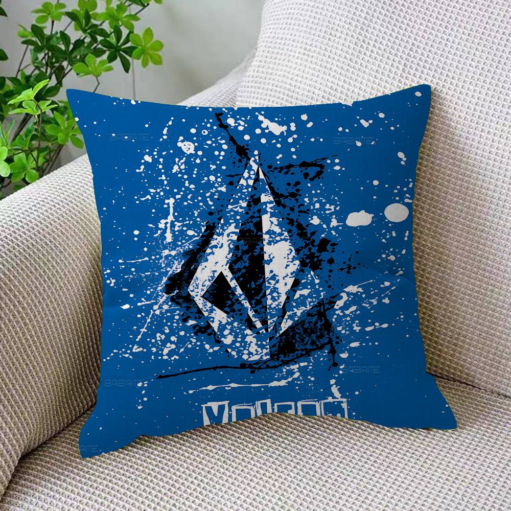 V-Volcoms LOGO Personalized Pillow Cover Kids Bedroom Wild Party Decor Pillowcase Kid Birthday Shower Gift