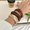 Smudging Acrylic Bangle Europe American Style Retro  Hand Ring Irregular Wide Bracelet  Decoration