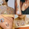 10 Cartoon New Year Horse-themed Tattoo Stickers for Party Decoration, Animal Arms, Children's Water Transfer Tattoo Stickers, Stickers