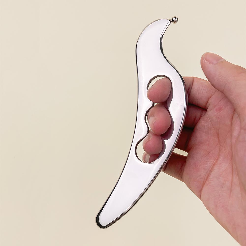 1 Pcs Bird-shaped Fascial Scrapper Stainless Steel Soft Tissue Massage Tool Fascial Relaxation Knife