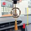 Boxwood Buddha & Guanyin Car Rearview Mirror Pendant Ornament