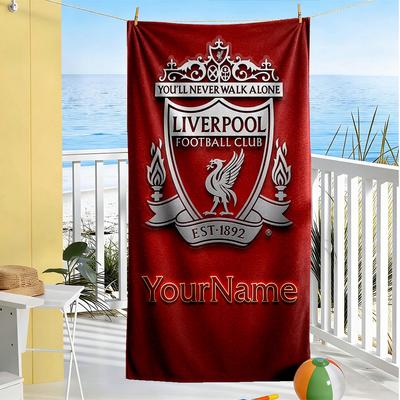 Liverpool Personalized Name Beach Towel Quick-Dry Soft Microfiber Portable for SwimmingBeachCamping Travel Beach AccessoriesGym