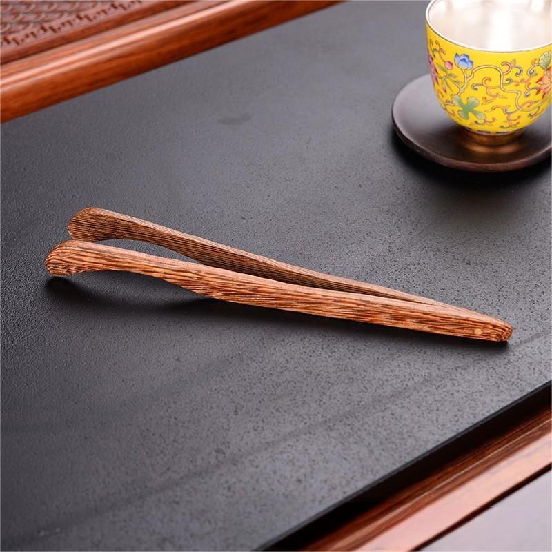 Bambus-Teepinzette und gebogene Clips für Teeservice und Zeremoniezubehör