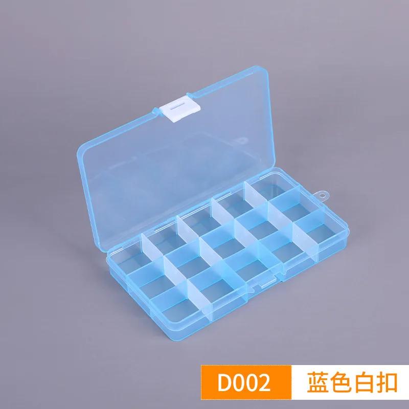 Nowy 10 przegródek kolorowy przenośny pojemnik do przechowywania narzędzi jubilerskich, organizer na pierścionki, części elektroniczne, śrubki, koraliki, plastikowe etui