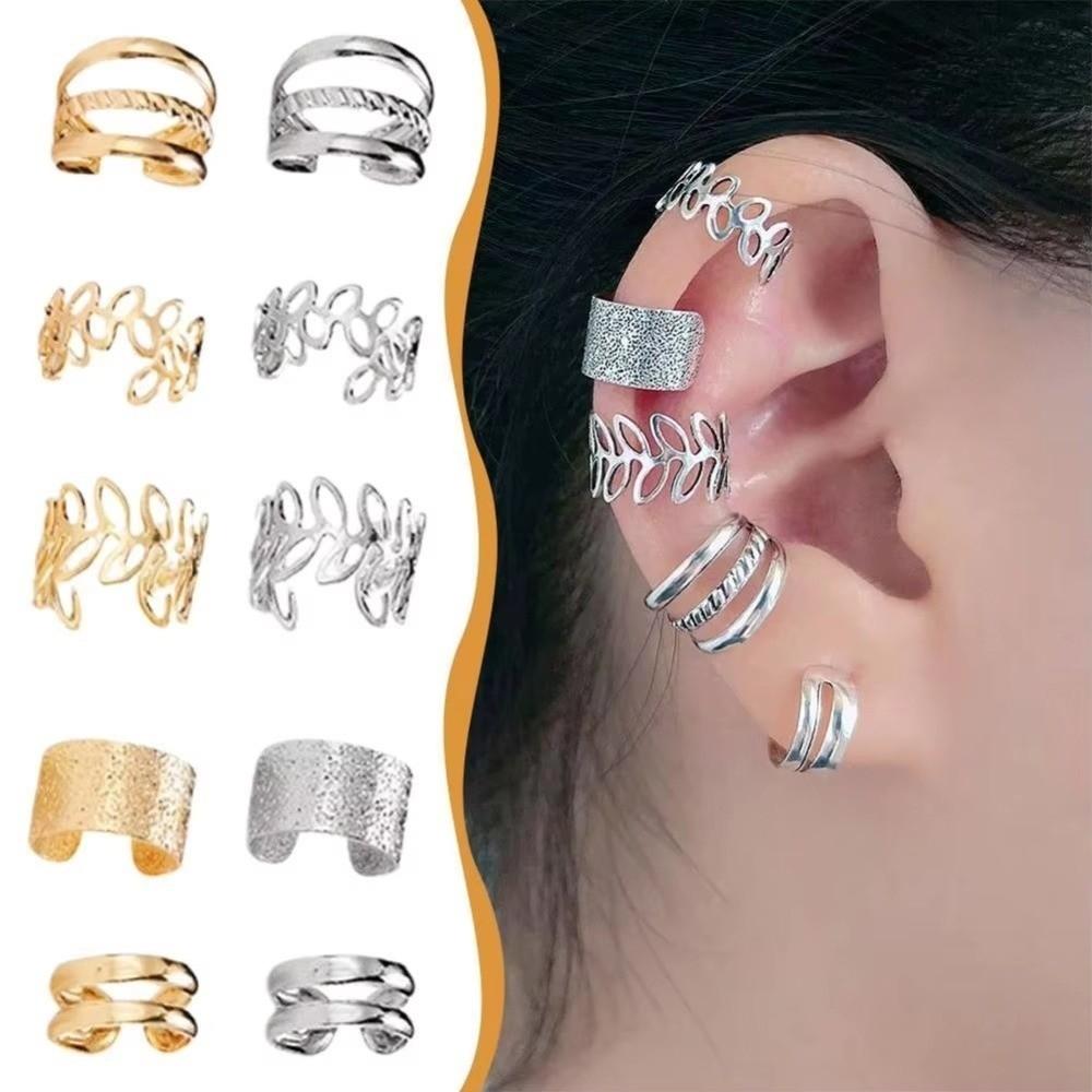 C-Shaped Clip Earrings Non-Piercing Ear Clip Earrings Gifts Jewelry Accessories Daily Wear