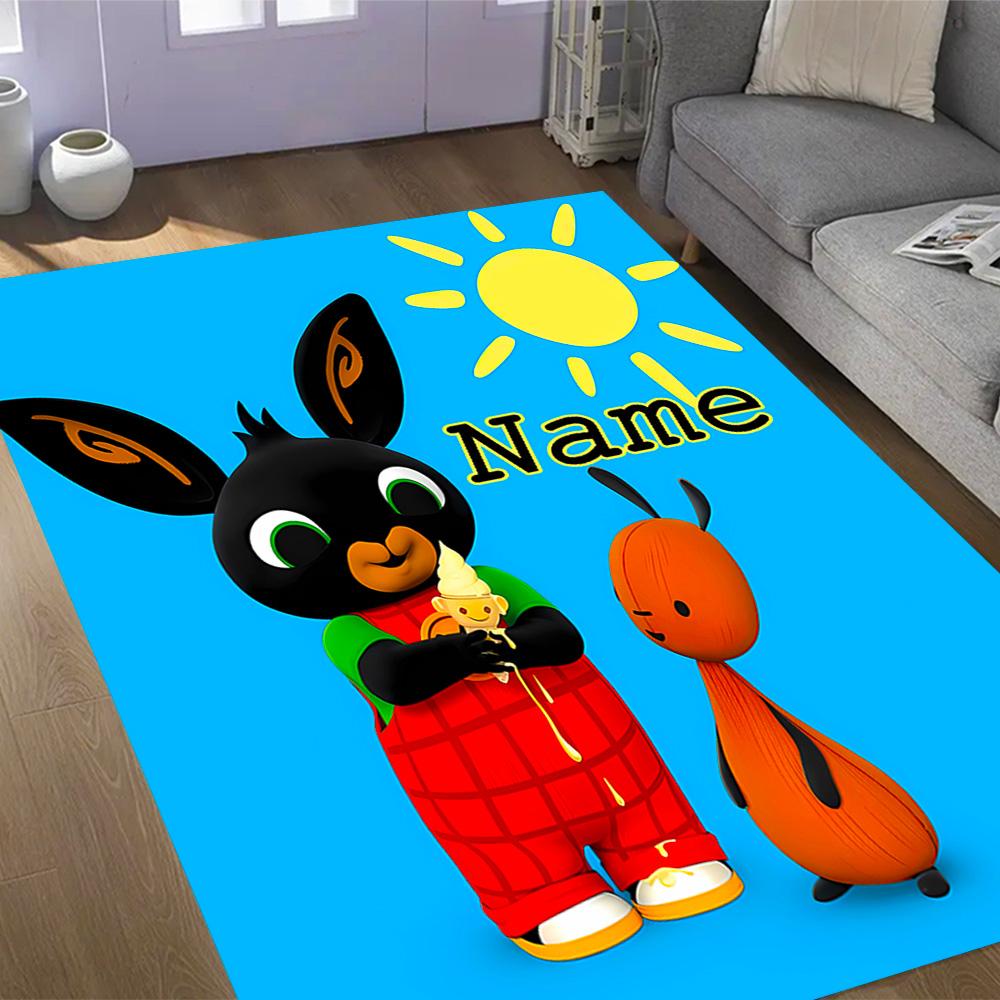 Friends Adventure Customized Name Floor Rug Office Rug Perfect for Game Room Bedrooms Living Rooms Study room Anti-slip Rug Anime Office Decor