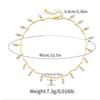 Gold Plated Twisted Chain Dangling Teardrop Pearl Choker Necklace
