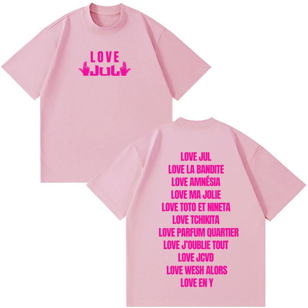 Rapper Jul Fashion Print T Shirt Unisex Unisex Harajuku Tshirt Summer Casual Cotton Short Sleeve Oversized Aesthetics Tshirts