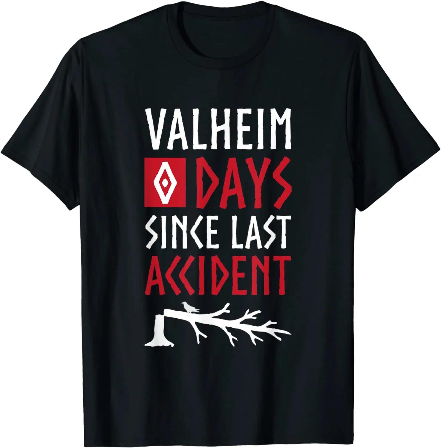 0 Days Since Last Accident - Valheim Norse Funny Tshirt F... XXXL