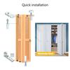Convenient Set of 20 Accessories Stainless Steel & Nylon Door Hardware Set 20pcs/set for Double Folding Door Repairs