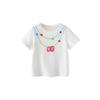 Minibala Girls' Necklace Print Quick-Dry T-Shirt