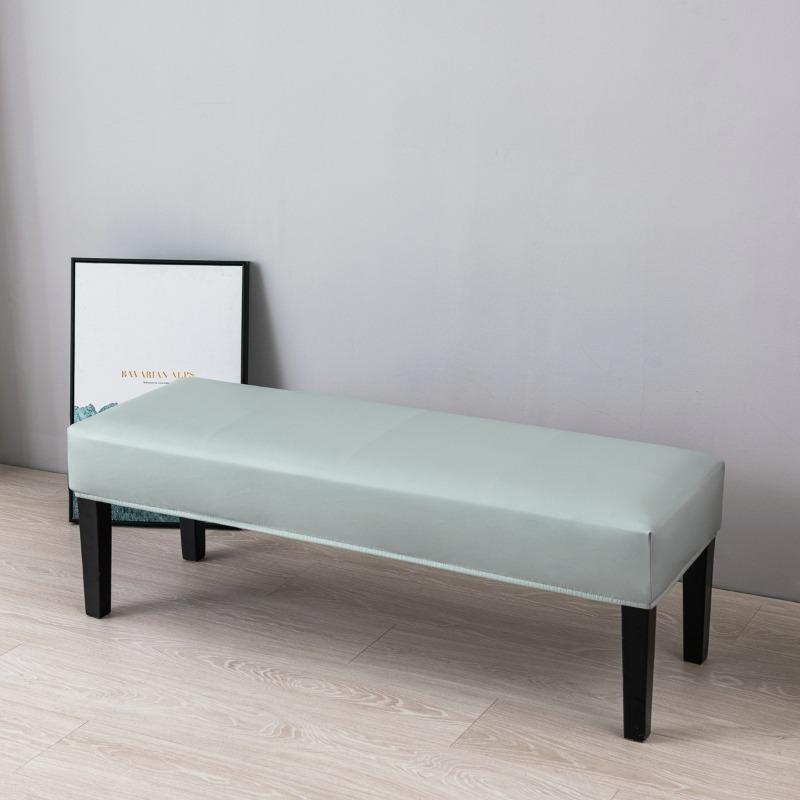 Coprisedia da Pianoforte Jacquard Impermeabile Copribanchi da Pranzo Jacquard Elasticizzato Coprisedile Rettangolare Monocolore per Sgabello