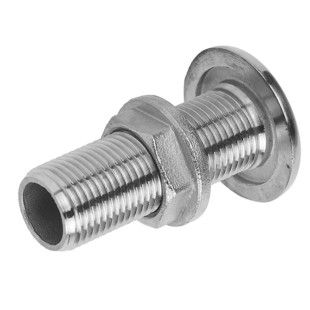 1/2in Yacht Water Outlet Port 316 Stainless Steel Anticorrosion Drain Vent Bilge for Boat Marine