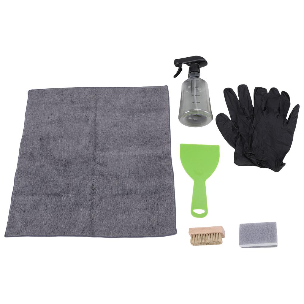 Headstone Cleaner Kit High Efficiency Labor Saving Cleaning Brush Scraper Sponge Gloves Spray Bottle Microfiber Cloth