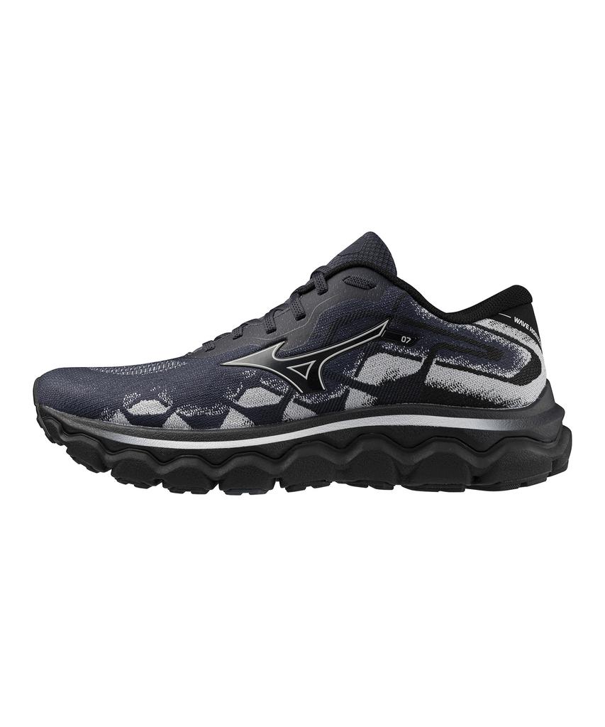 Mizuno (Male) Wave Horizon 7 - India Ink:Nimbus Cloud:Black / J1Gc242653