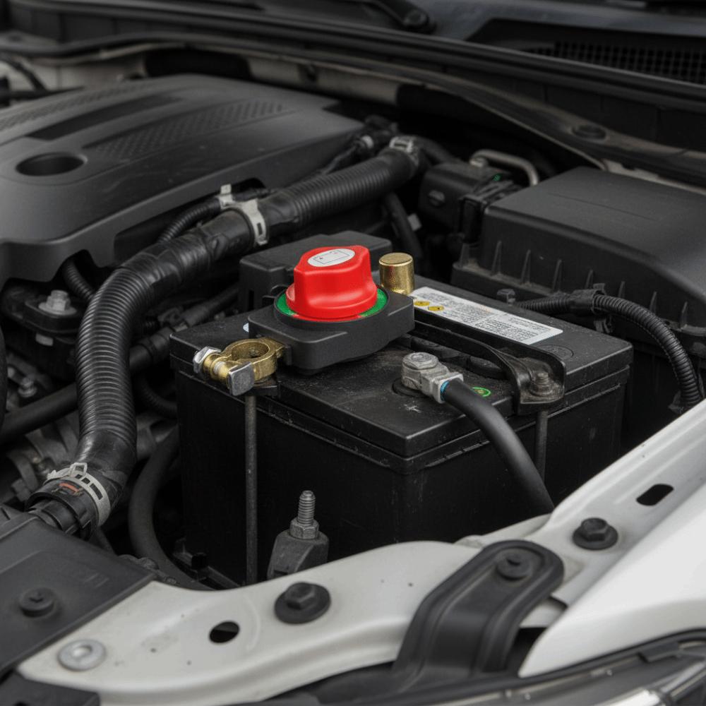 Negative Terminal Car Battery Disconnect Switch Top-Mounted Car Power Switch Isolator  Boat