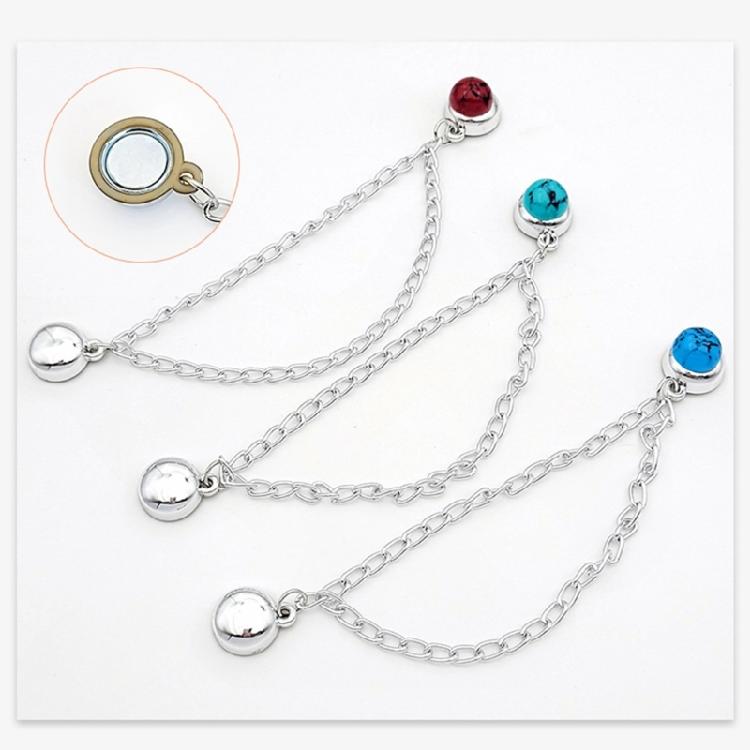 Multipurpose Magnetic Trouser Hem Clips Headscarf Pin Hijab Magnets with Chain Magnetic Clips for Quick Attachment